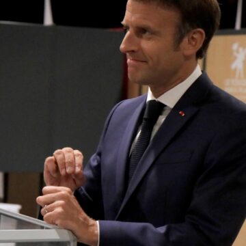 Emmanuel Macron vote au second tour des législatives le 19 juin 2022 Emmanuel Macron vote au second tour des législatives le 19 juin 2022