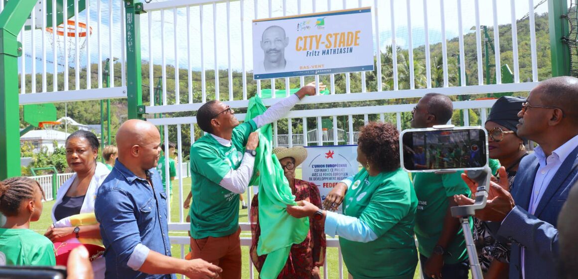 Deshaies inaugure le plateau multisports de Bas-Vent le 23 février 2024. Photo : FB Ville de Deshaies Deshaies inaugure le plateau multisports de Bas-Vent le 23 février 2024. Photo : FB Ville de Deshaies