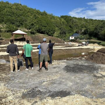 Visite du chantier des Jardins de Kervino à Mare-Gaillard au Gosier le 26 novembre. Photo : La Riviera du Levant - Officiel Visite du chantier des Jardins de Kervino à Mare-Gaillard au Gosier le 26 novembre. Photo : La Riviera du Levant - Officiel