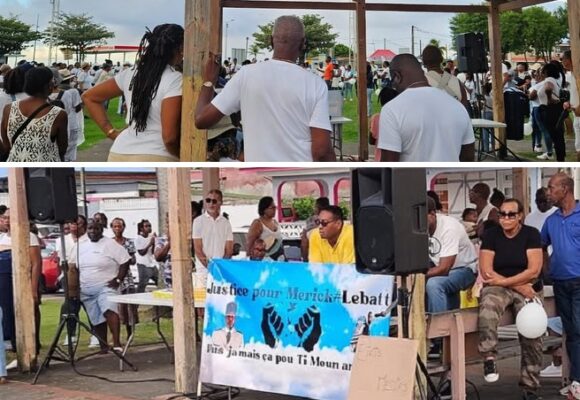 Ce samedi 23 novembre, près de 250 personnes se sont rassemblées au Moule pour une marche en mémoire de Merick Mathoré, jeune militaire guadeloupéen tué à Besançon.