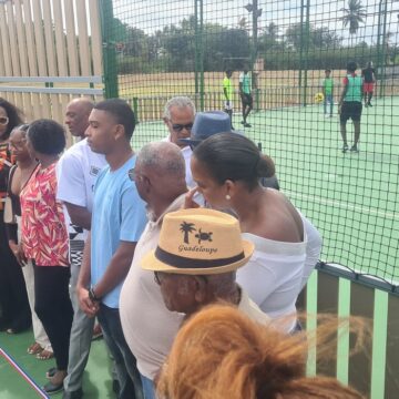 Samedi 22 février la commune de Grand-Bourg inaugure un terrain multisports, baptisé « City stade des Basses - Claude Céprika ». Photo : FB Maryse Etzol Samedi 22 février la commune de Grand-Bourg inaugure un terrain multisports, baptisé « City stade des Basses - Claude Céprika ». Photo : FB Maryse Etzol