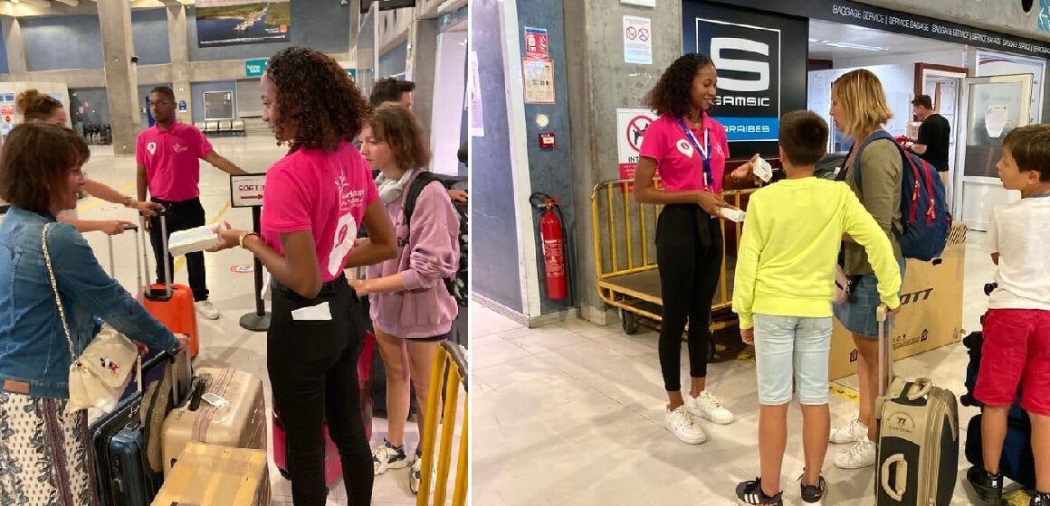 Image d’archive des agents saisonniers affectés au plan Rush 2022 à l’aéroport de Guadeloupe. Photo : Aéroport Guadeloupe Maryse-Condé Image d’archive des agents saisonniers affectés au plan Rush 2022 à l’aéroport de Guadeloupe. Photo : Aéroport Guadeloupe Maryse-Condé