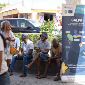 Lancement officiel du GALPA de la Riviera du Levant, le 25 juillet au port de pêche de Saint-François. Photo: La Riviera du Levant Lancement officiel du GALPA de la Riviera du Levant, le 25 juillet au port de pêche de Saint-François. Photo: La Riviera du Levant