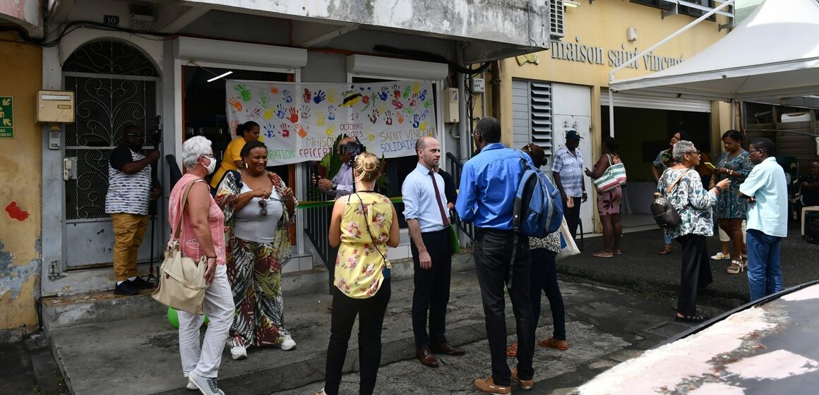 Vue de l'épicerie solidaire de la Maison Saint-Vincent à l'Assainissement, inaugurée le 20 octobre à Pointe-à-Pitre. Photo : Préfet de la Guadeloupe Vue de l'épicerie solidaire de la Maison Saint-Vincent à l'Assainissement, inaugurée le 20 octobre à Pointe-à-Pitre. Photo : Préfet de la Guadeloupe